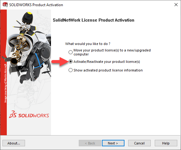 Activating Solidwords License