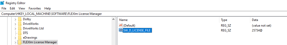 Registry Editor Configuration