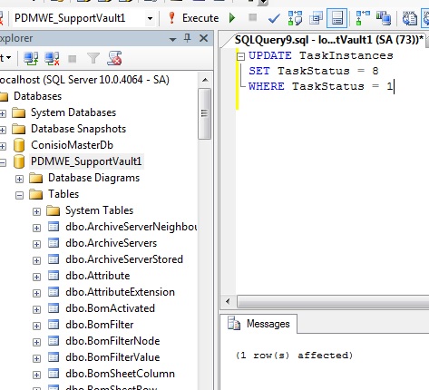 SQL management studio