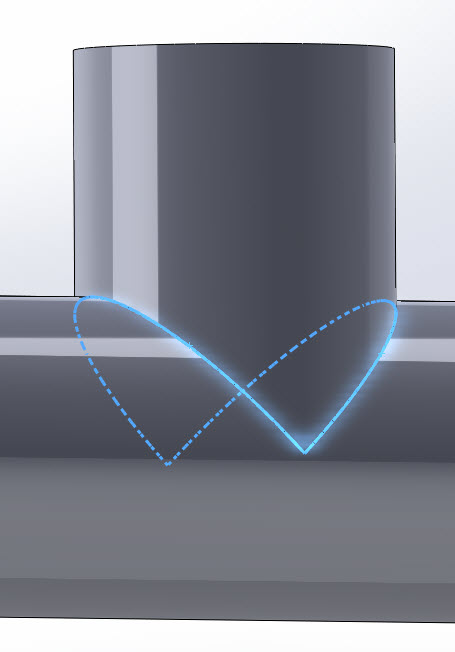 Flatten a pipe for laser cut