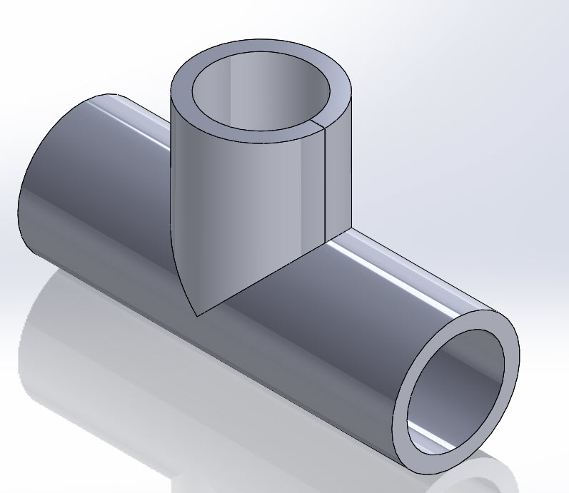 Flatten a pipe for laser cut