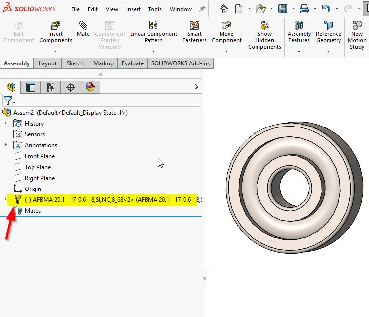 Checking in the part file into PDM vault