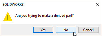 Solidworks Warning Dialog