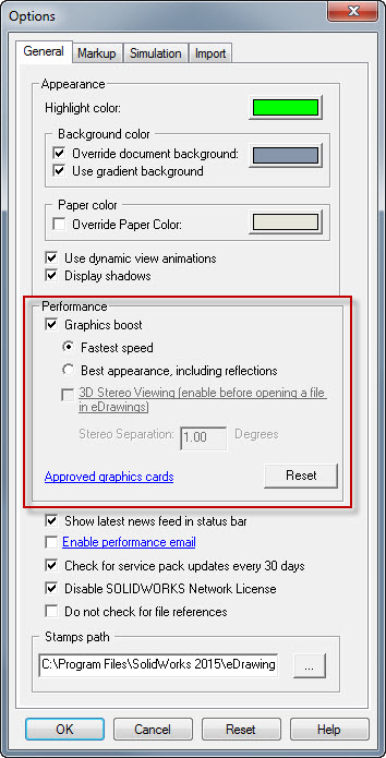 E-drawings 3d stereo