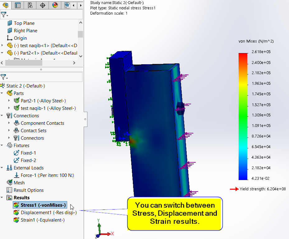 simulation result