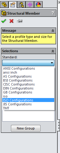 Downloaded solidworks weldment profiles