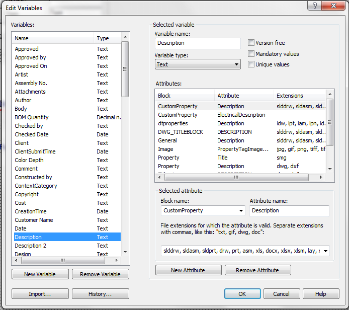 How to control dwg files’ attributes in epdm