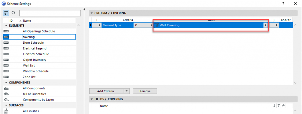 Scheme Settings