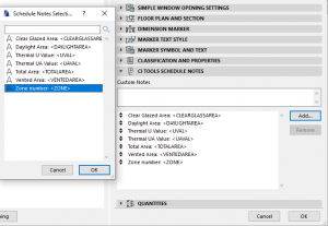 Schedule Note Settings